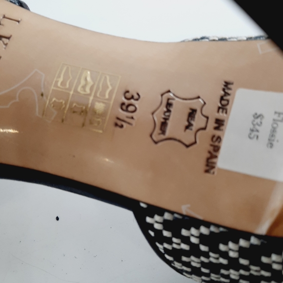 L.K. Bennett London Ladies Black White  Leather Shoe Size 8.5 Made in Spain - Picture 5 of 16